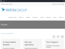 Tablet Screenshot of patongroup.com